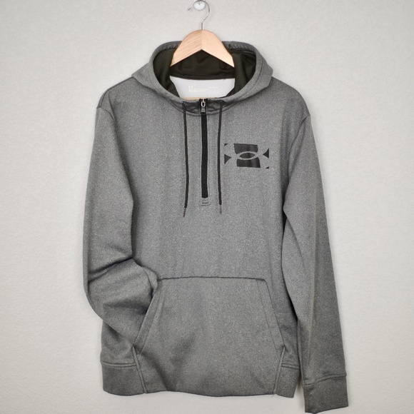 Under Armour Other - Under Armour Men's Grey Oversized Pullover/Hoodie Large